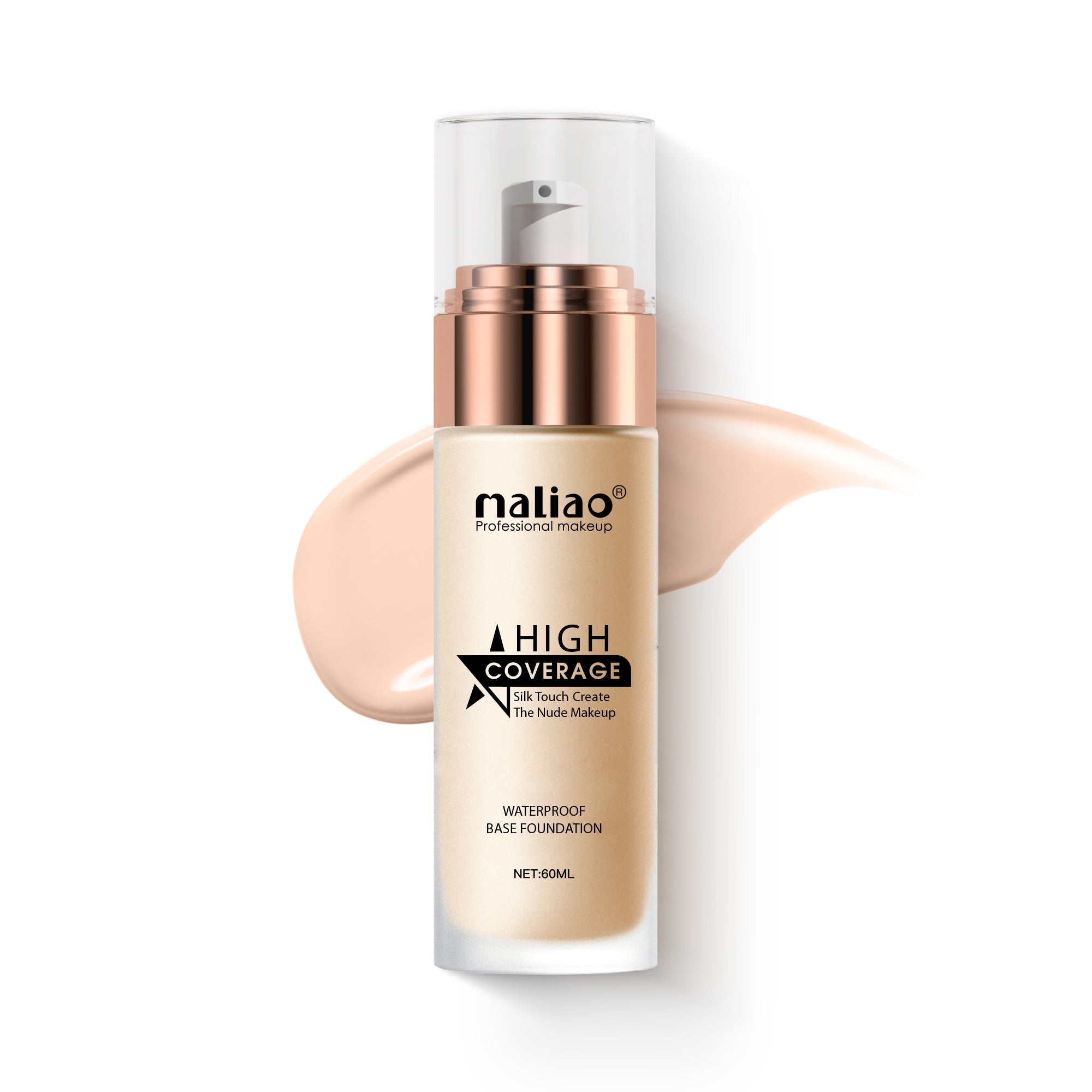 Maliao High Coverage Waterproof Base Foundation - Flawless All-Day Wear Face