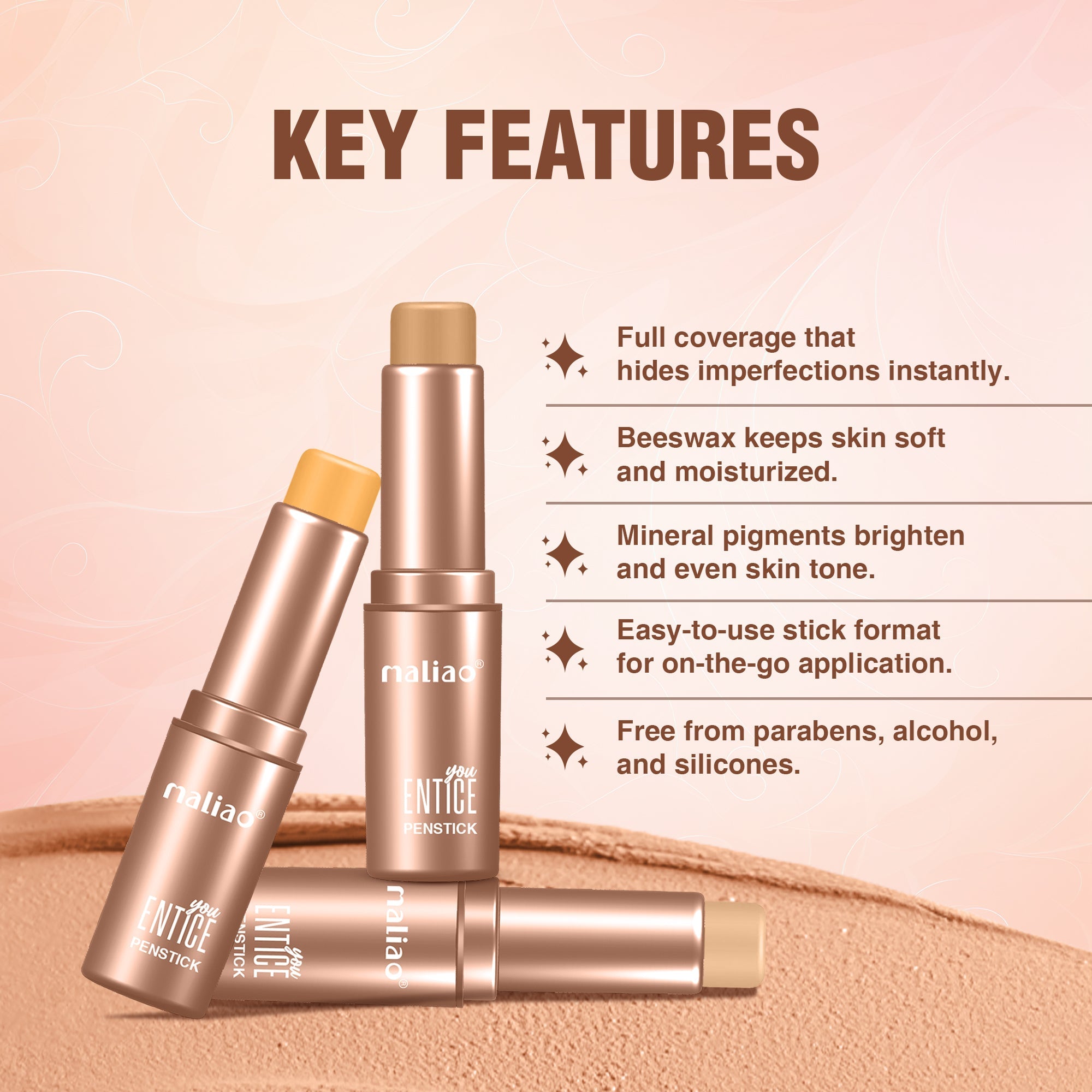 Maliao Perfect Concealer Penstick - Effortless Coverage for a Flawless Finish Face