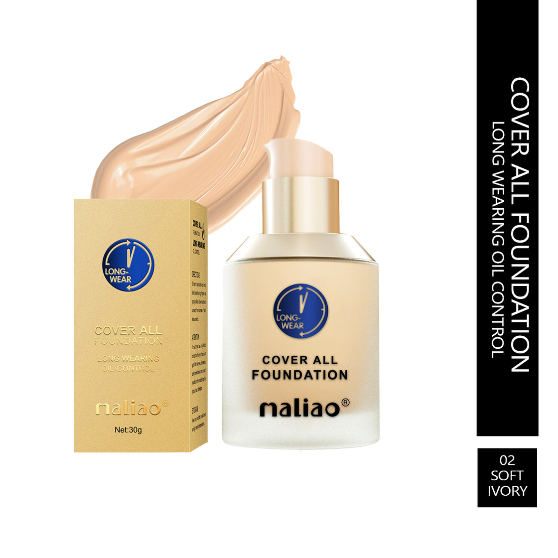 Maliao Cover All Foundation - Long-Wearing Oil Control for Flawless Beauty - Maliao Makeup