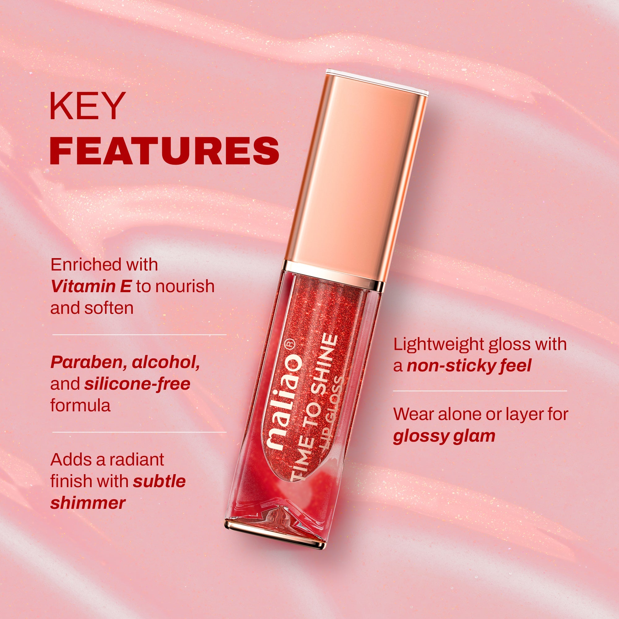 Maliao Time to Shine Lip Gloss Lip