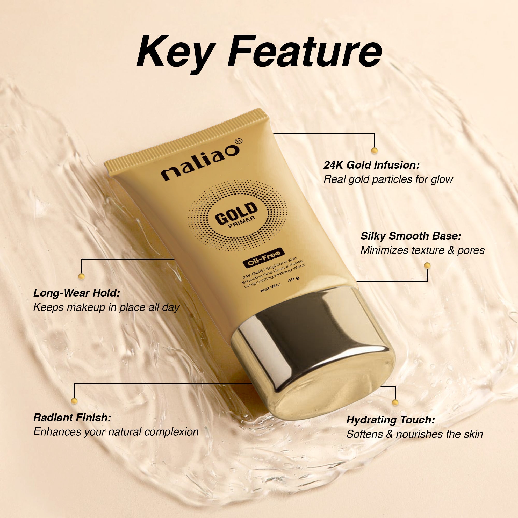 Maliao 24K Gold Gel Primer Face