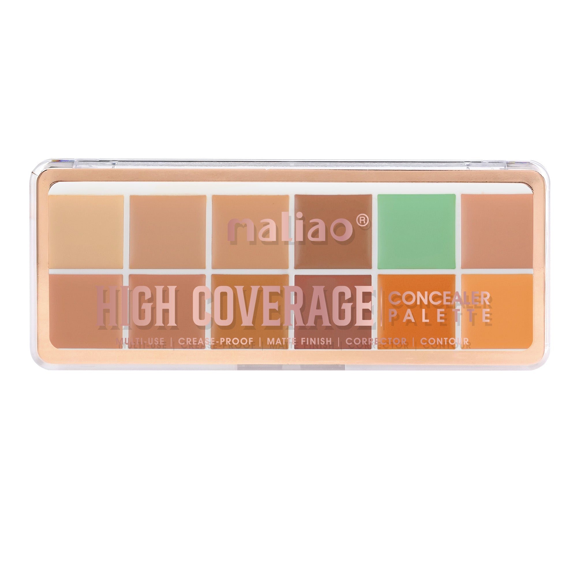 Maliao High Coverage Concealer Palette - Oil Control, Waterproof, Long Lasting Face