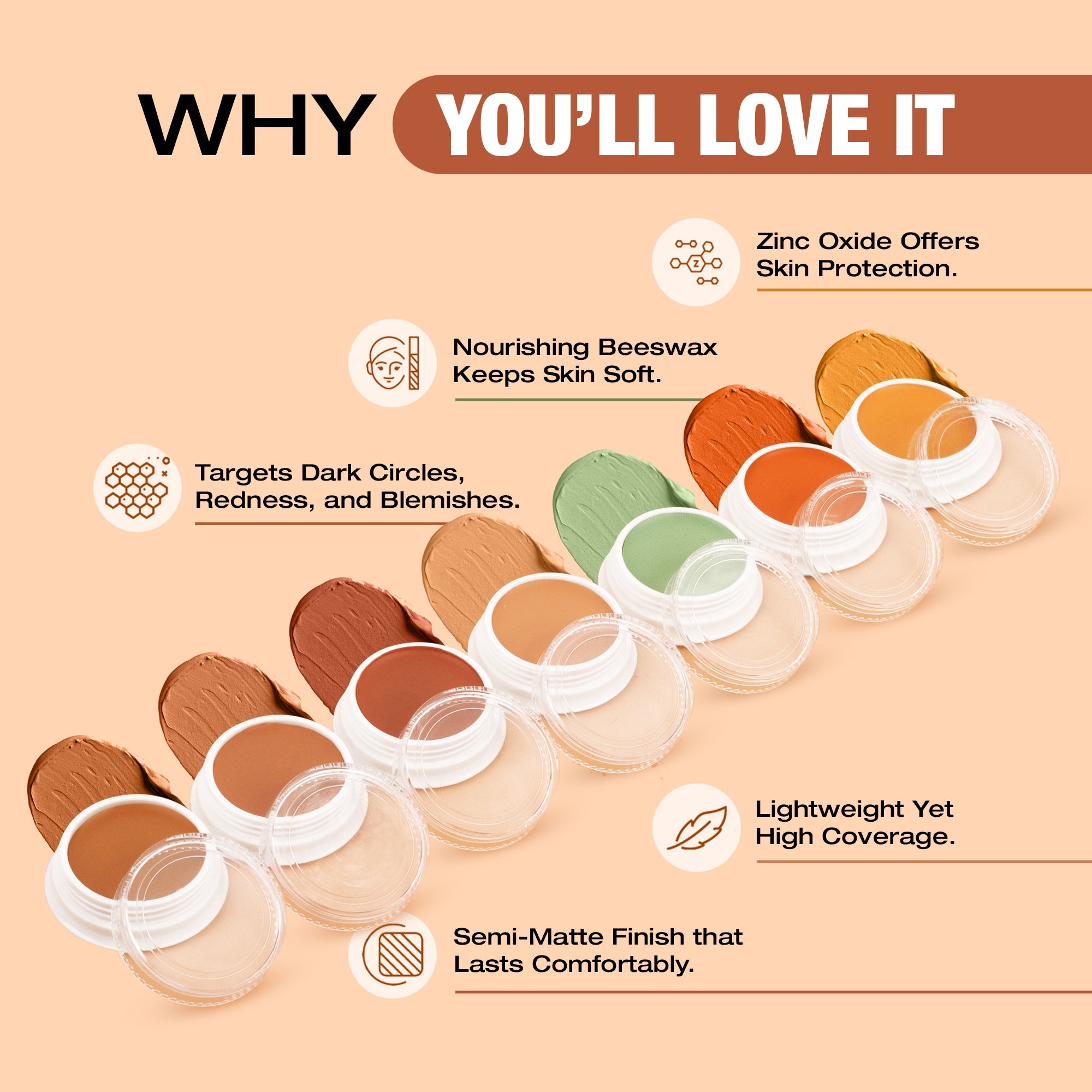 Maliao Color Correcting Concealer Professional Makeup Base Face