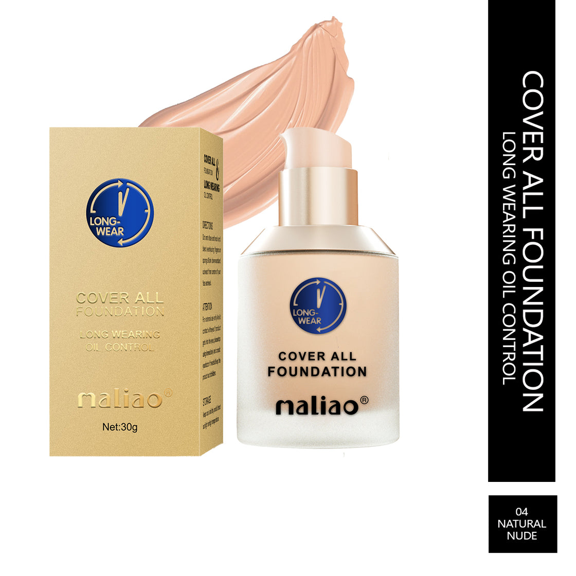 Maliao Cover All Foundation - Long-Wearing Oil Control for Flawless Beauty - Maliao Makeup