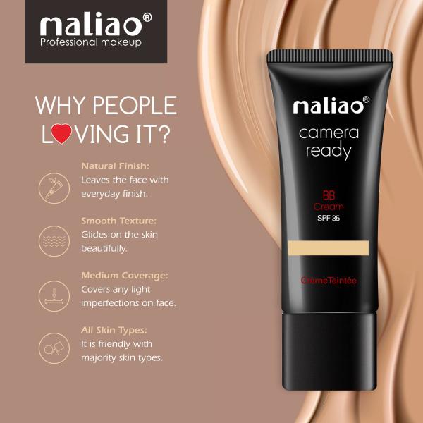 MALIAO Camera Ready BB Cream Natural SPF-35 - Effortless Radiance Maliao Professional Makeup