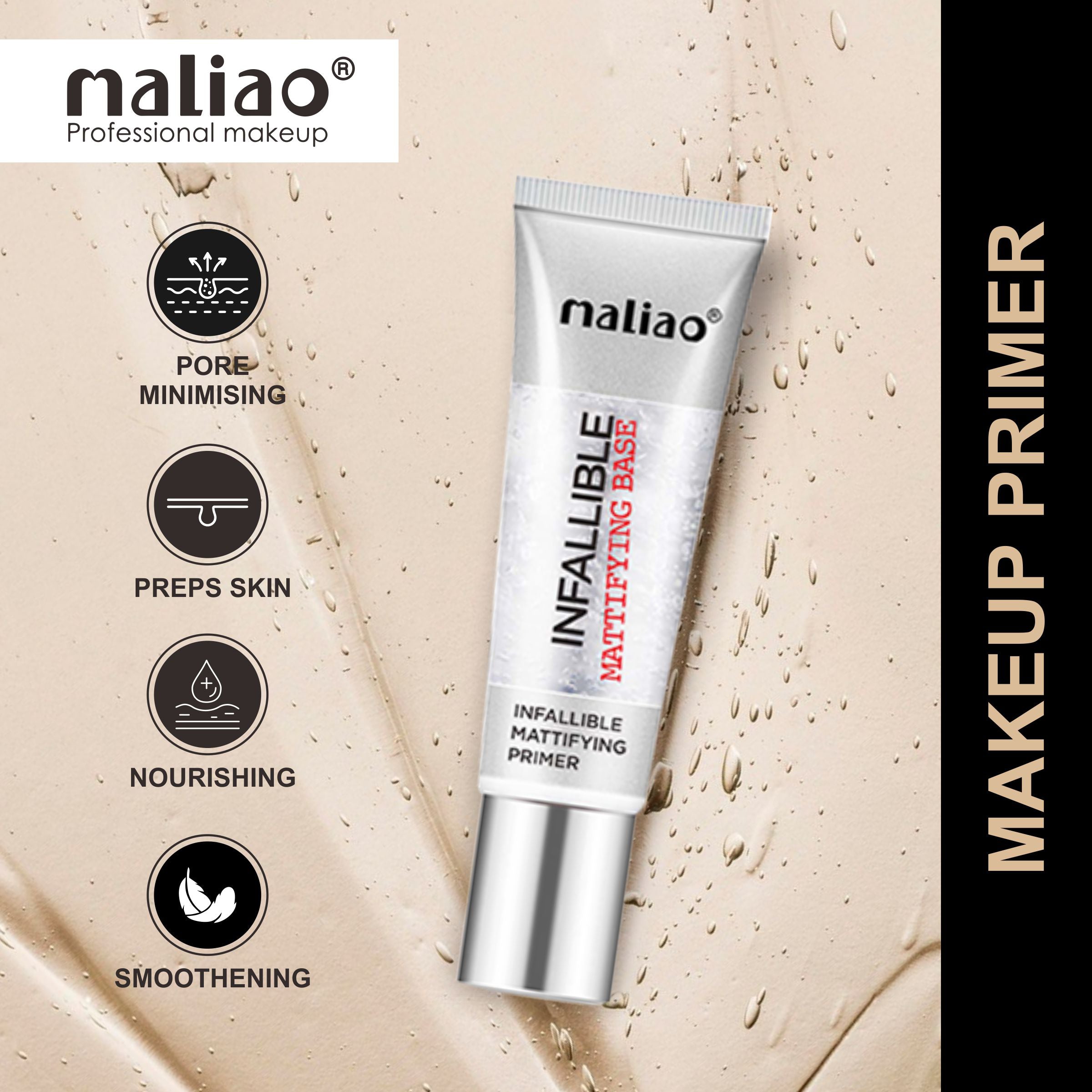 Maliao Infallible Mattifying Base Primer: Flawless Makeup All Day Maliao Professional Makeup