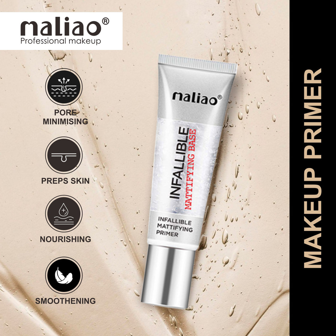 Maliao Infallible Mattifying Base Primer: Flawless Makeup All Day Maliao Professional Makeup