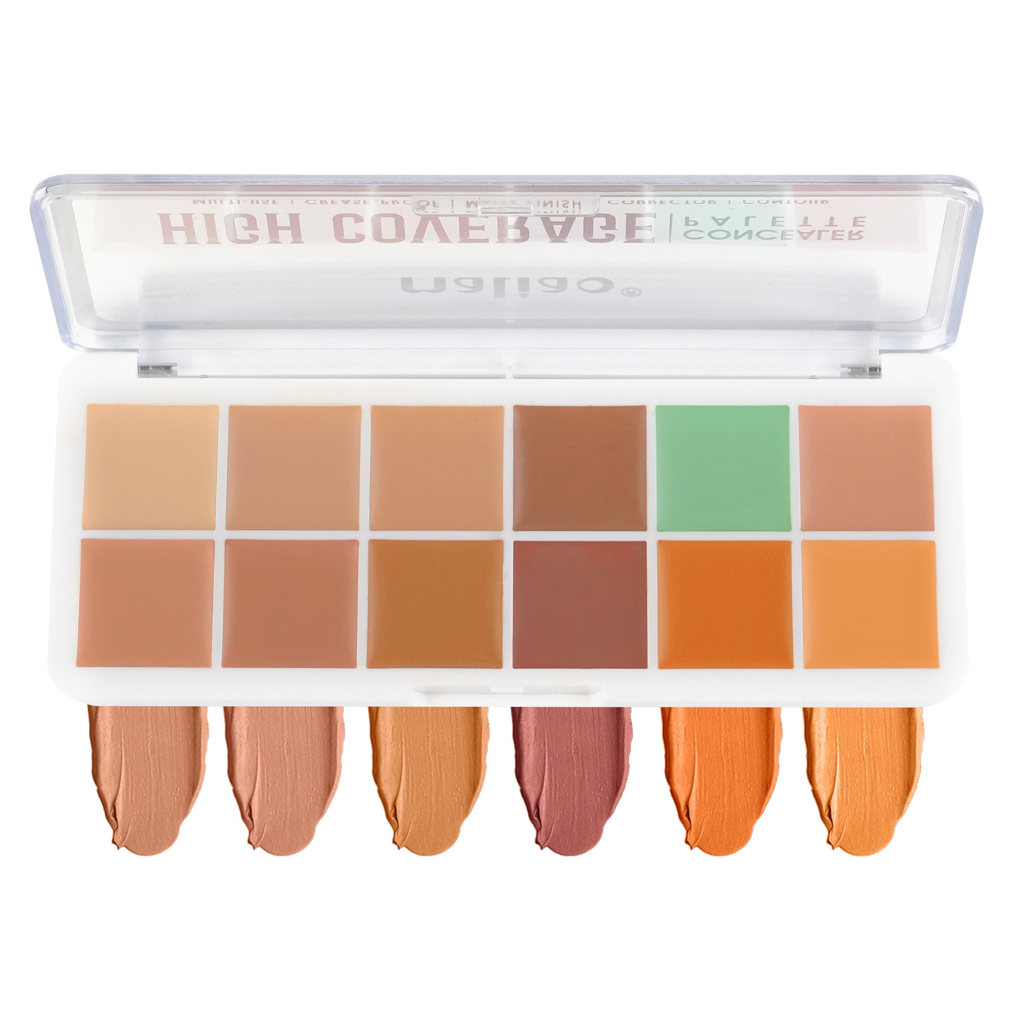 Maliao High Coverage Concealer Palette - Oil Control, Waterproof, Long Lasting Face