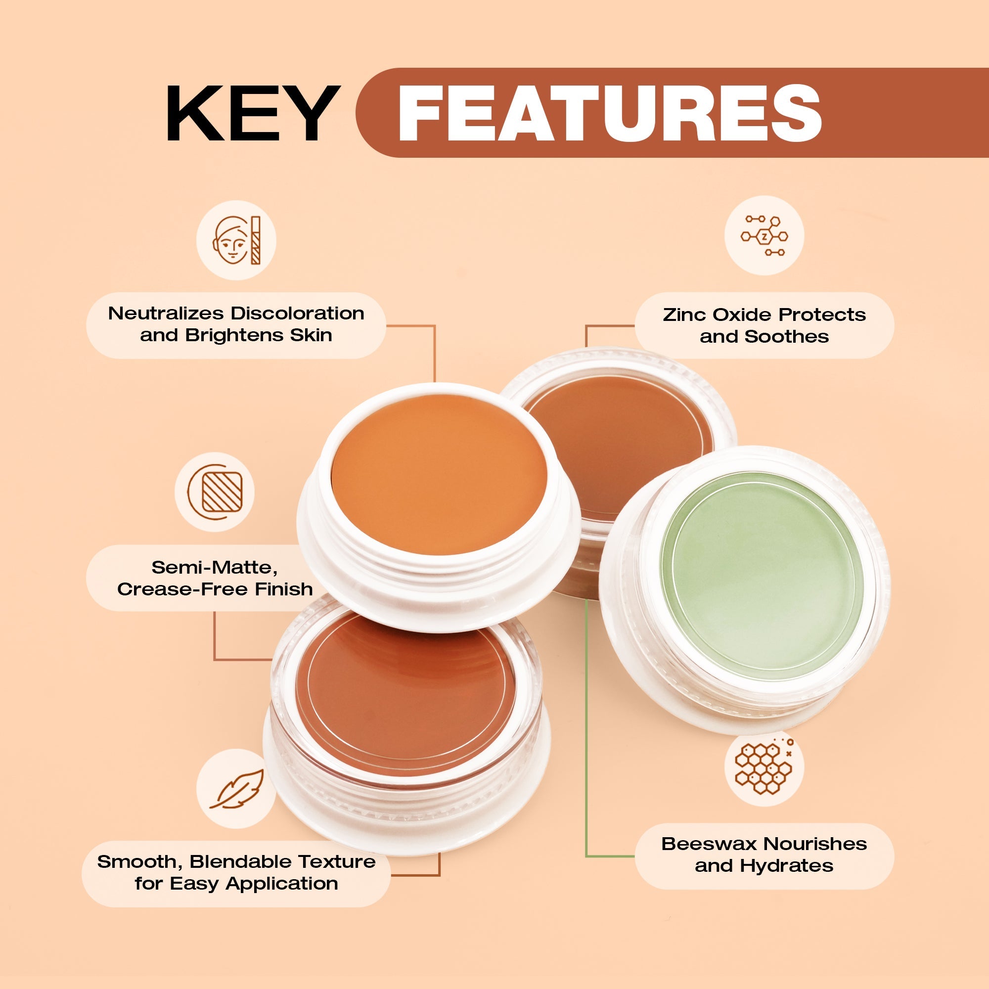 Maliao Color Correcting Concealer Professional Makeup Base Face