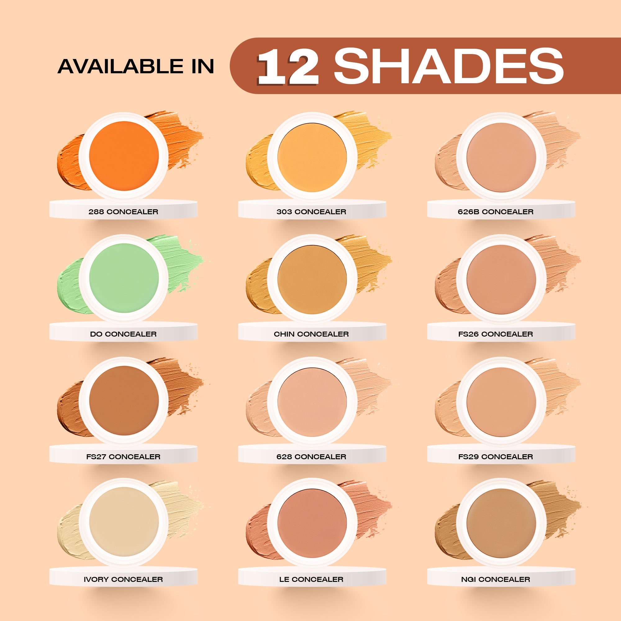 Maliao Color Correcting Concealer Professional Makeup Base Face