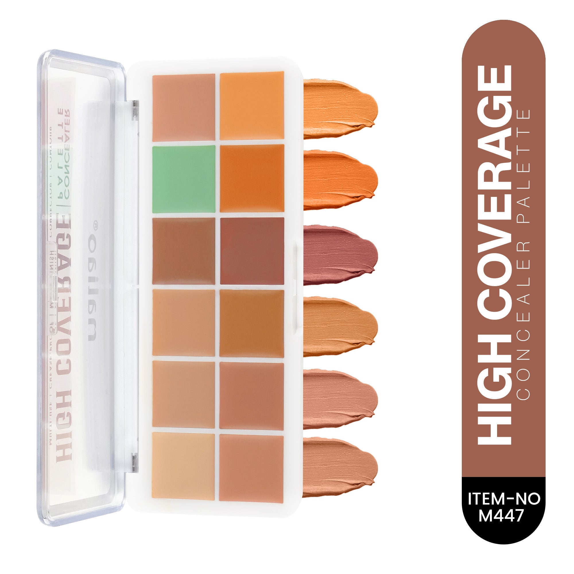 Maliao High Coverage Concealer Palette - Oil Control, Waterproof, Long Lasting Face