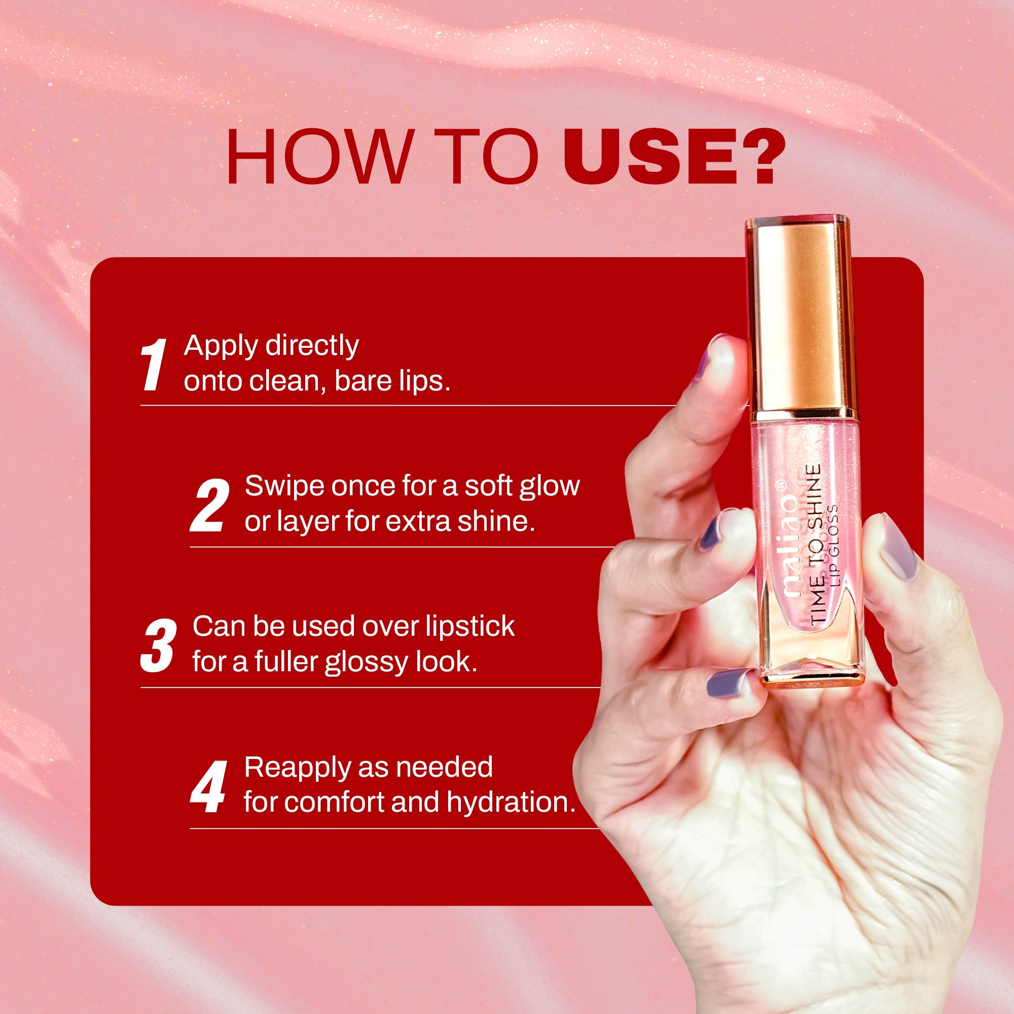 Maliao Time to Shine Lip Gloss Lip