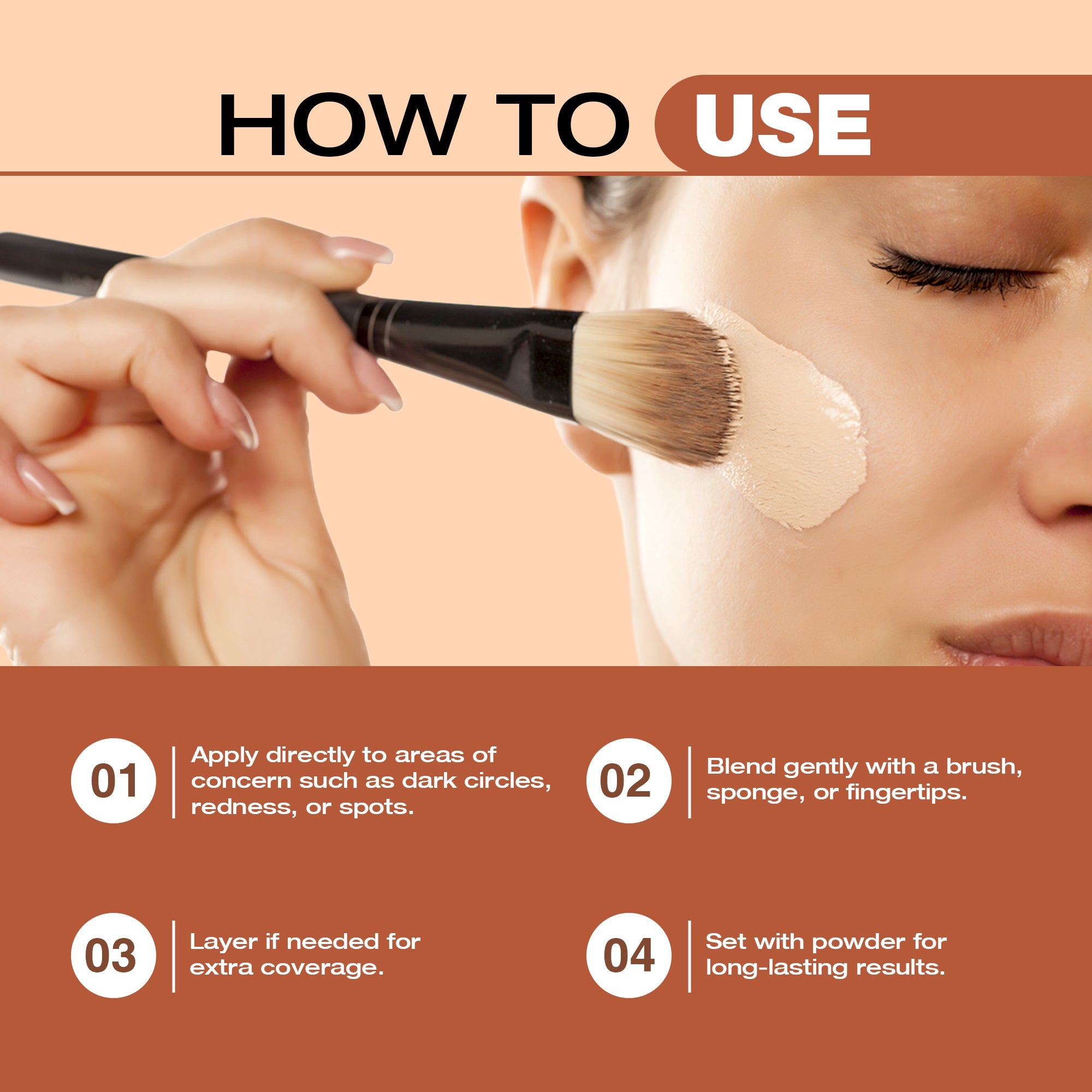 Maliao Color Correcting Concealer Professional Makeup Base Face