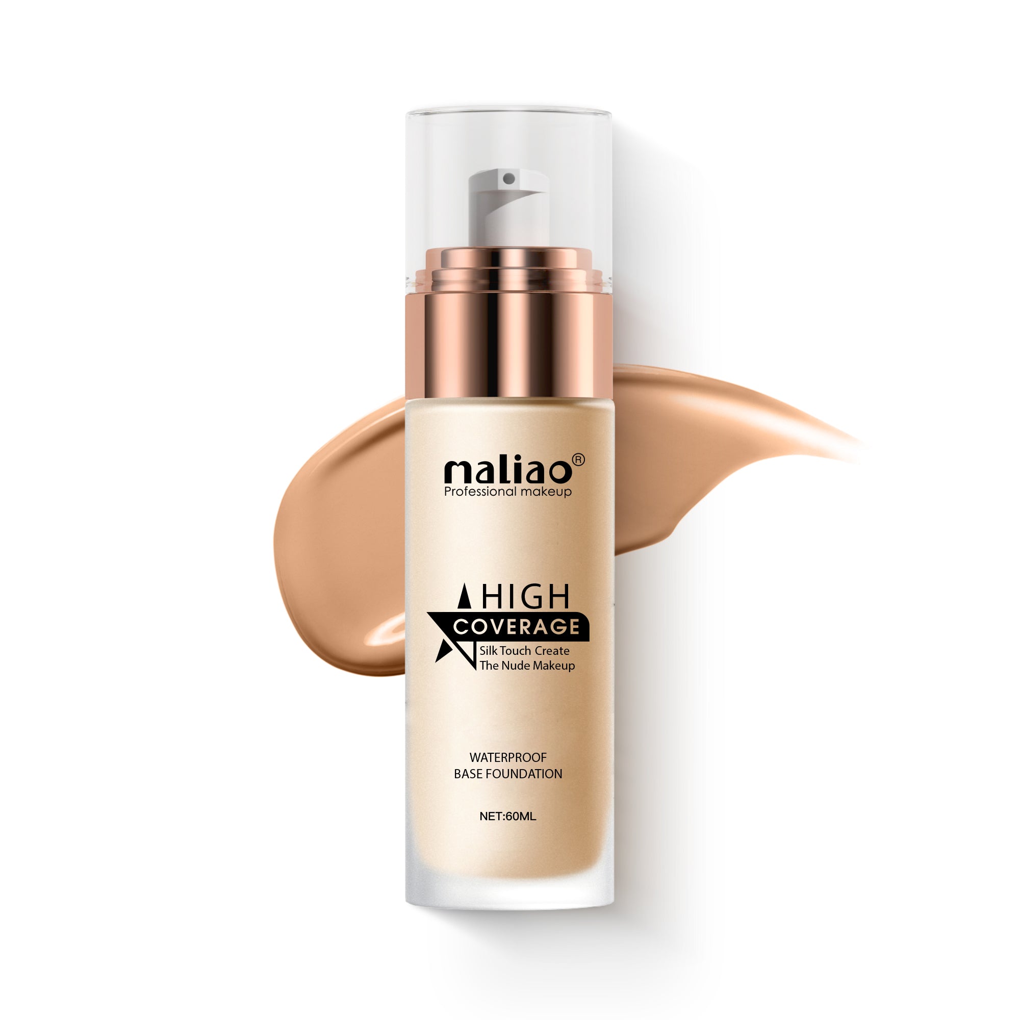 Maliao High Coverage Waterproof Base Foundation - Flawless All-Day Wear Face