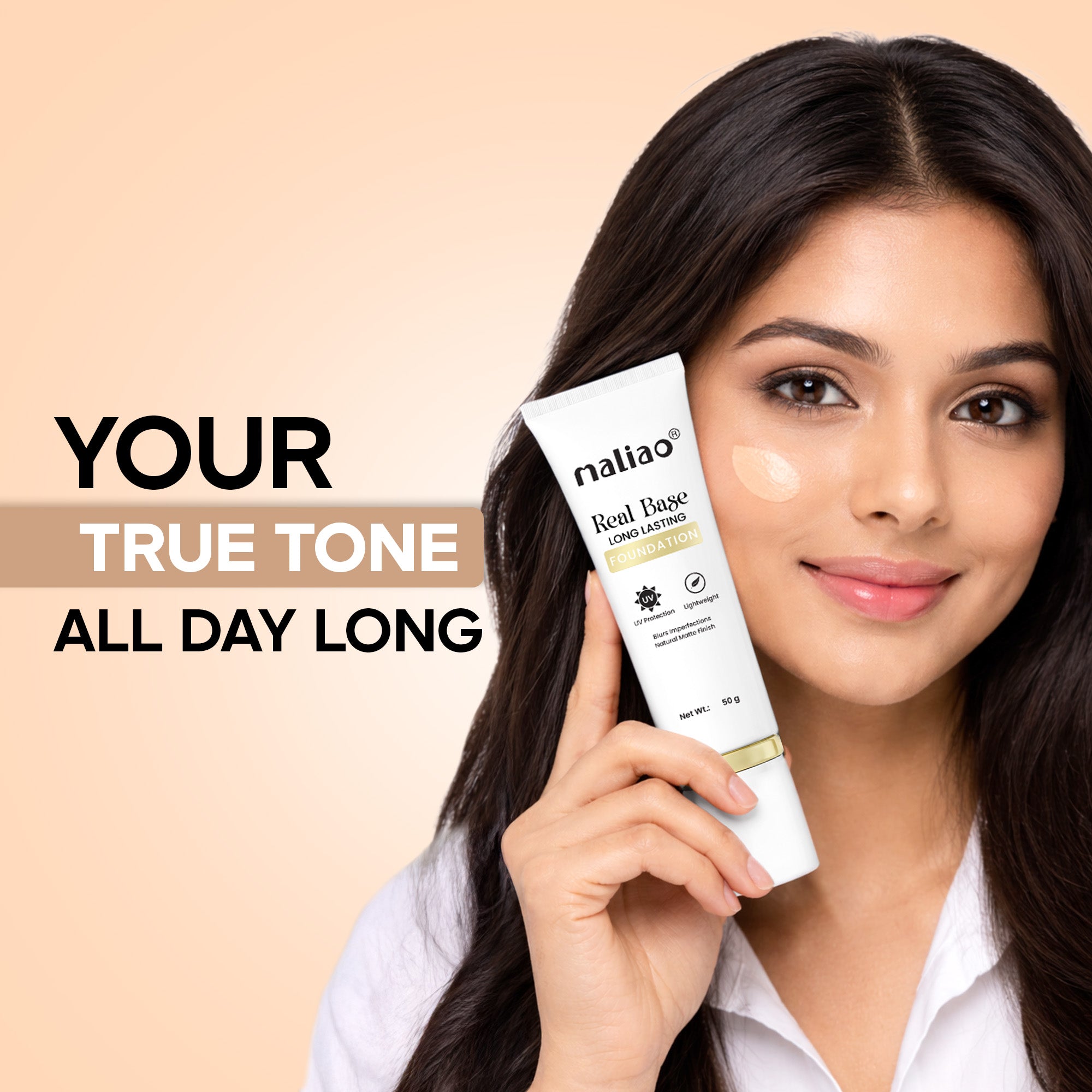 Maliao Color Match Long-Lasting Makeup Base Foundation Face