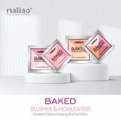 Maliao BakedBLUSHr & Highlighter - Radiant Glow | Long-Lasting, Smooth Finish Face