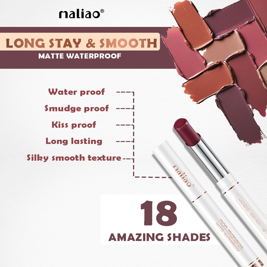 Maliao Non-Transfer Long Stay & Smooth Lipstick - Maliao Makeup