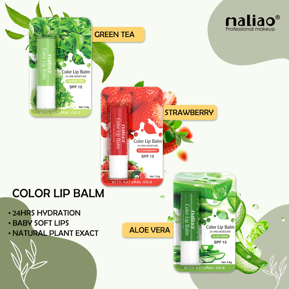 Maliao Color Lip Balm - Long-Lasting Moisture with a Touch of Color - Maliao Makeup