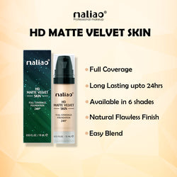 Maliao HD Matte Velvet Skin Full Coverage Foundation 24H - Maliao Makeup