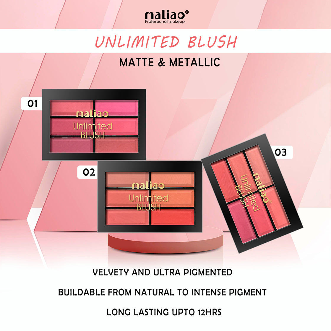 Maliao Unlimited Blush Palette - Discover Radiant Cheeks with Versatile Shades - Maliao Makeup