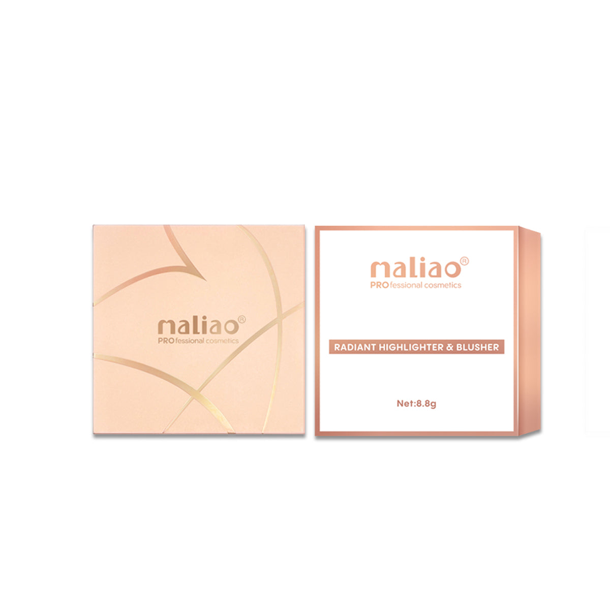 Maliao Radiant Highlighter &BLUSHr - Illuminate Your Beauty with a Blossoming Glow - Maliao Makeup