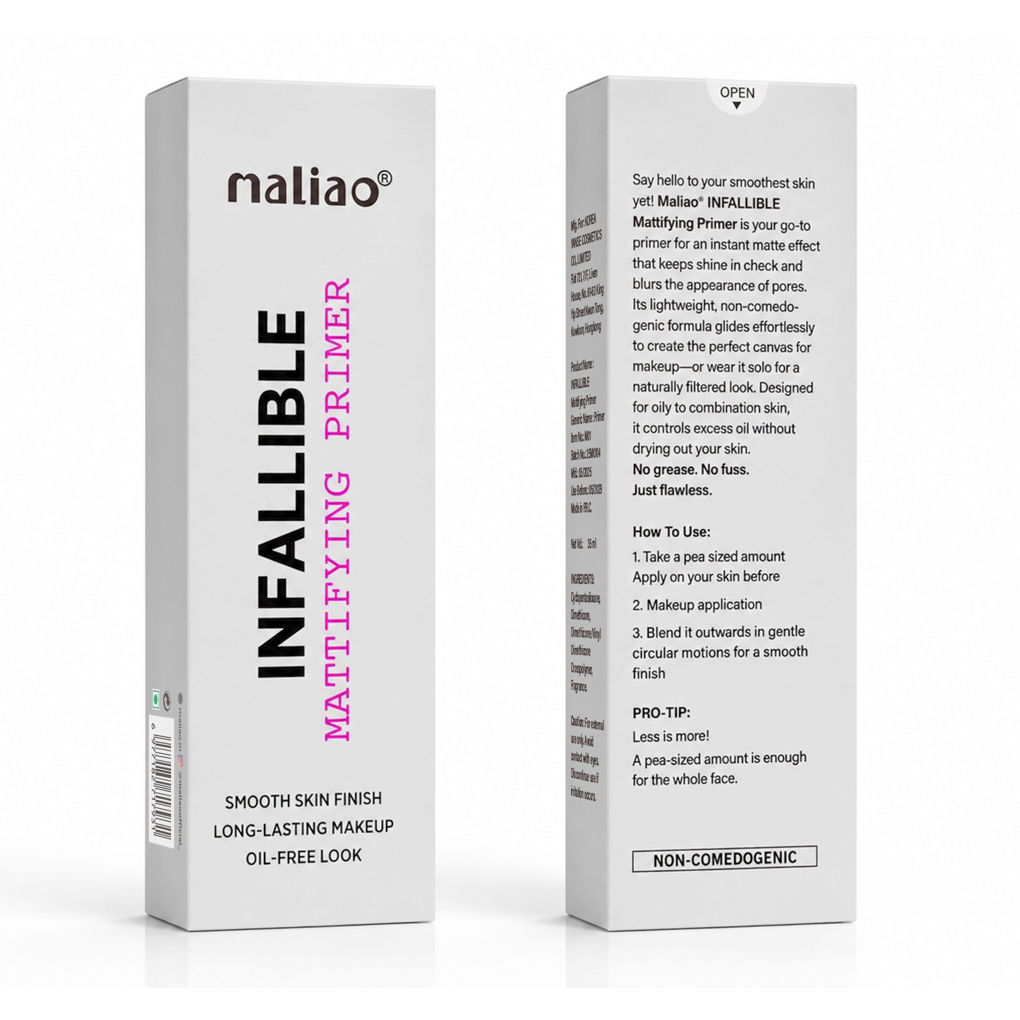 Maliao INFALLIBLE Mattifying Primer Face