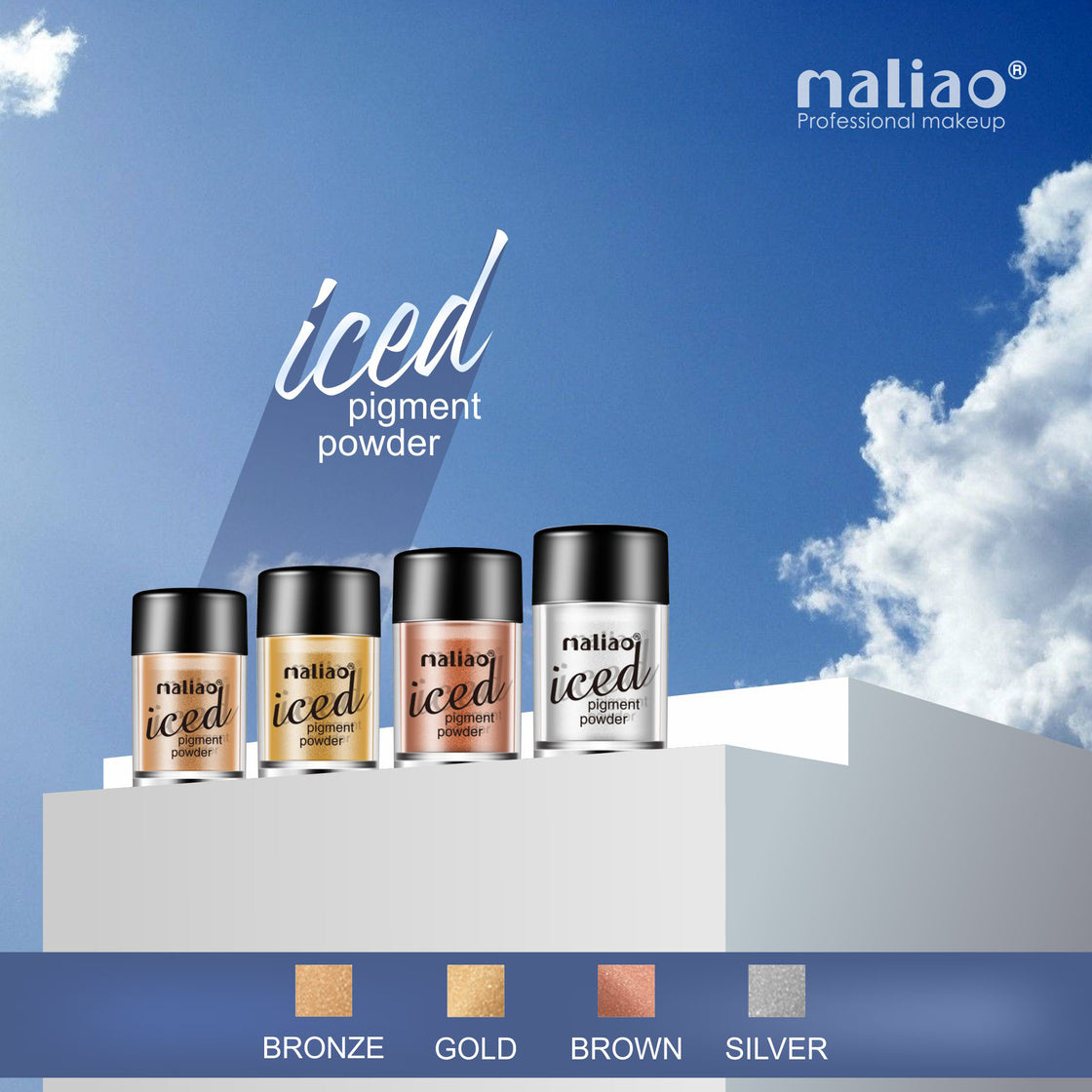 Maliao Iced Pigment Powder - Shimmering Brilliance for Mesmerizing Looks - Maliao Makeup