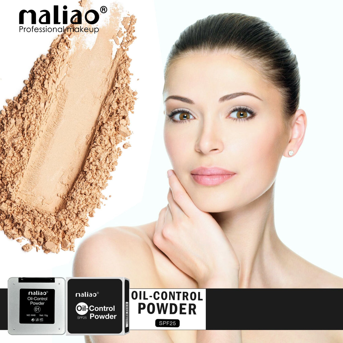 Maliao Oil-Control Powder SPF 25 - Shine-Free Perfection with Sun Protection - Maliao Makeup