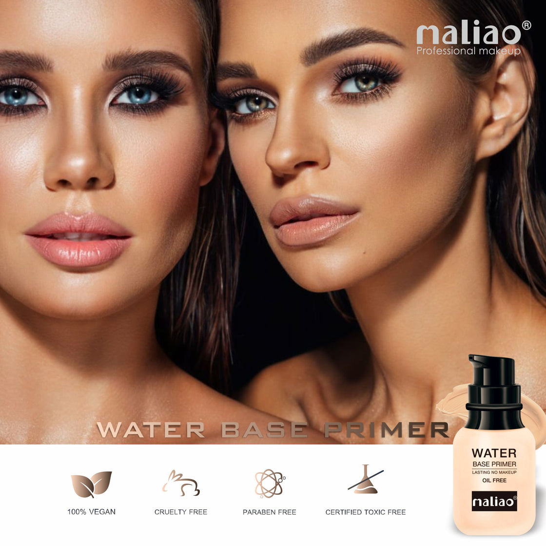 Maliao Powder-Less Liquid Oil-Free Water Base Primer - Lasting No-Makeup Effect - Maliao Makeup