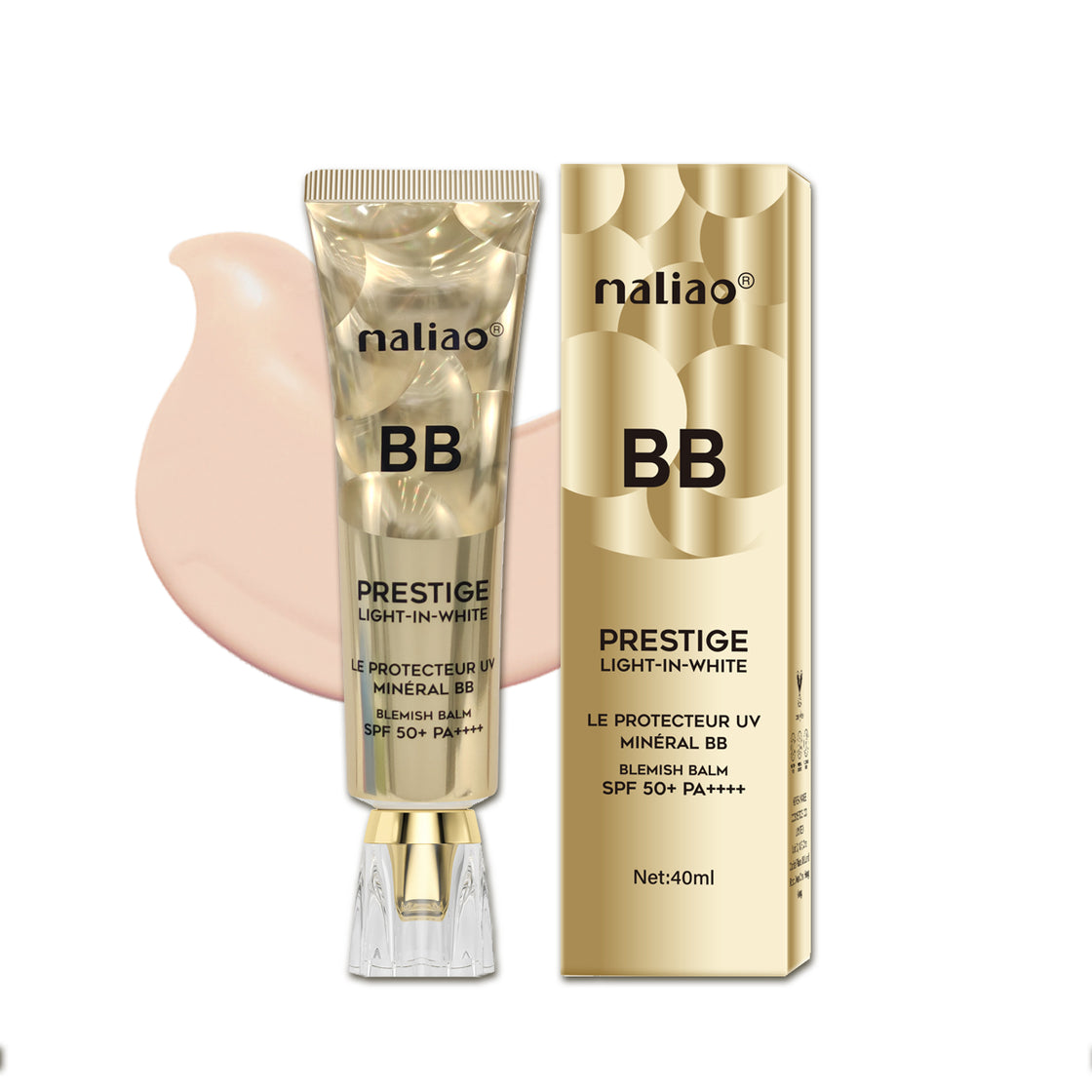 Maliao BB Prestige Light-in-White - Ultimate Protection, Correction & Illumination Maliao Professional Makeup