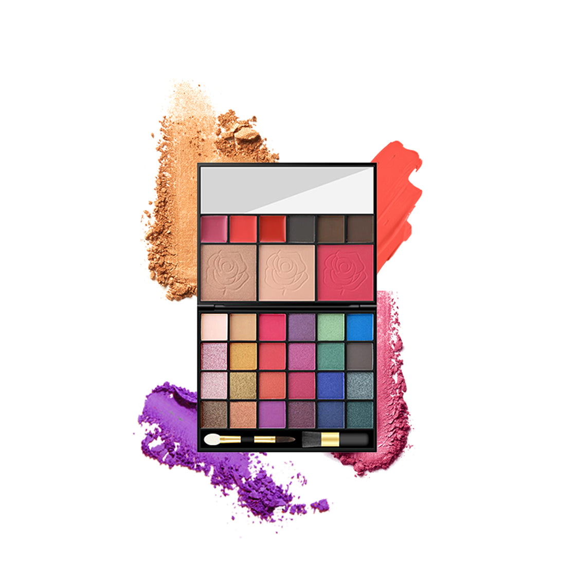 Maliao Ultimate Makeup Palette - 24 Eyeshadows, Blush, Highlighter, Lip Glosses, Eyebrow Powders, Contour Powder - Maliao Makeup