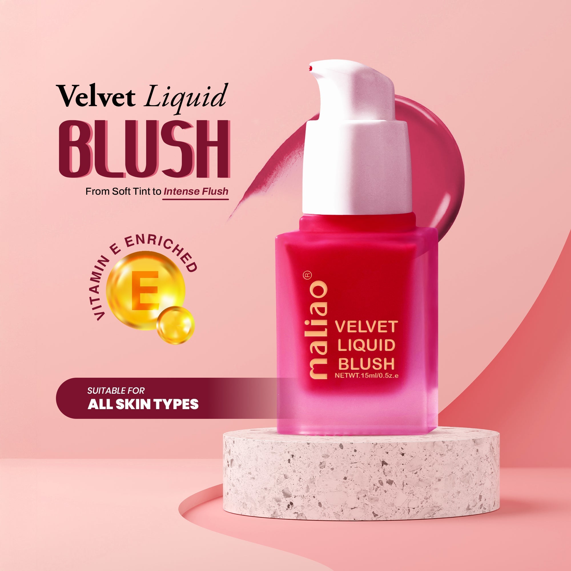 Maliao Velvet Liquid Blush Face