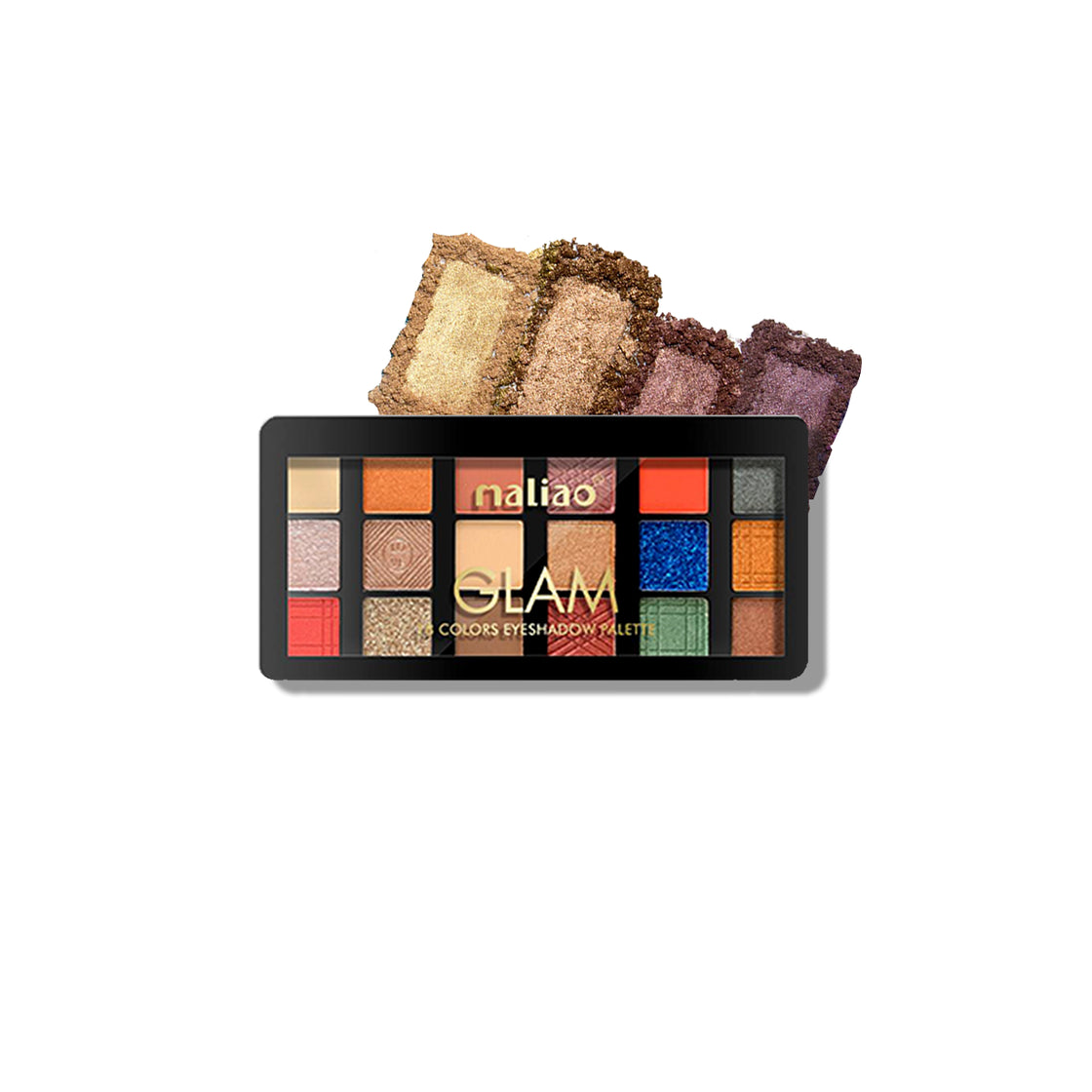 Maliao Glam 18 Colors Eyeshadow Palette - Create Mesmerizing Looks - Maliao Makeup