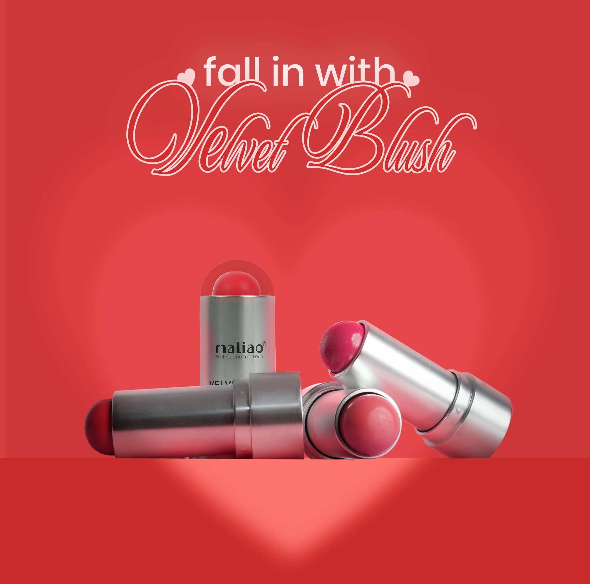 Maliao Velvet Blush Stick - Luxurious Flush for All Skin Types Face