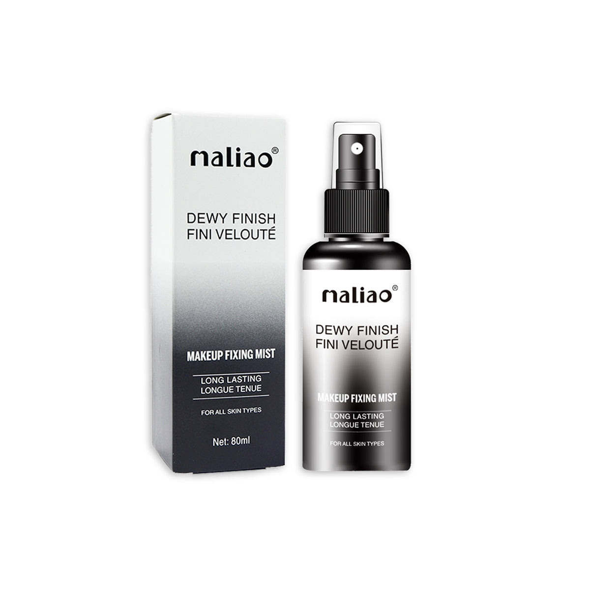 Maliao Dewy Finish Velvet Makeup Fixing Mist 80ML | Long-Lasting Makeup Fixing Spray - Maliao Makeup