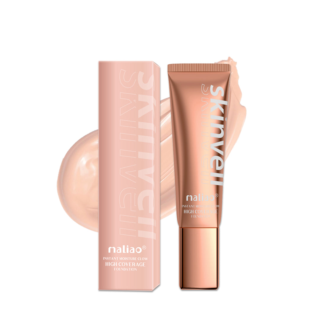 Maliao SkinVeil High Coverage Foundation - Flawless Radiance for All Skin Tones - Maliao Makeup