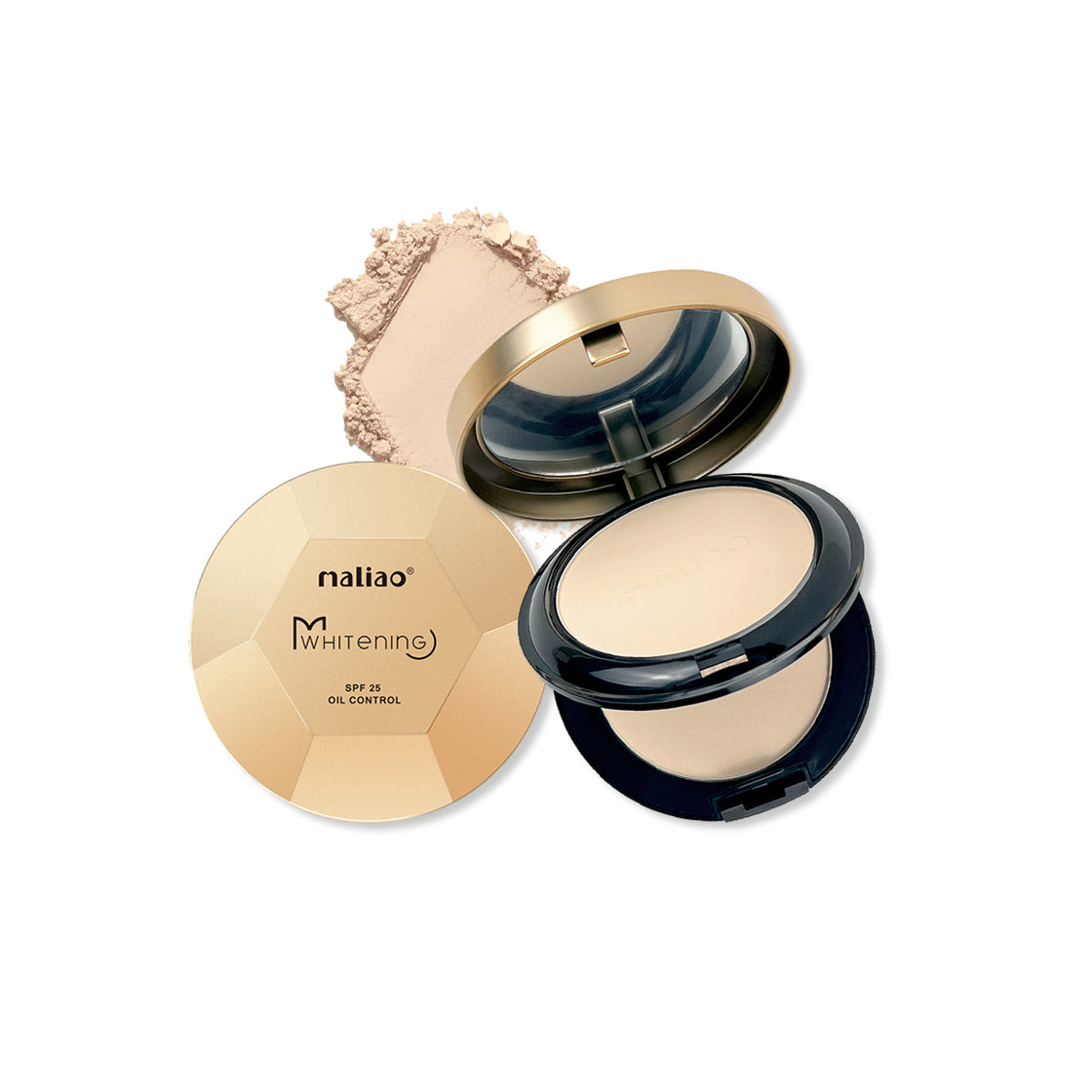 Maliao, Matte Finish, Whitening Compact Powder, Maliao Whitening Compact Powder SPF 25 Oil Control PowderOil Control Powder, SPF 25