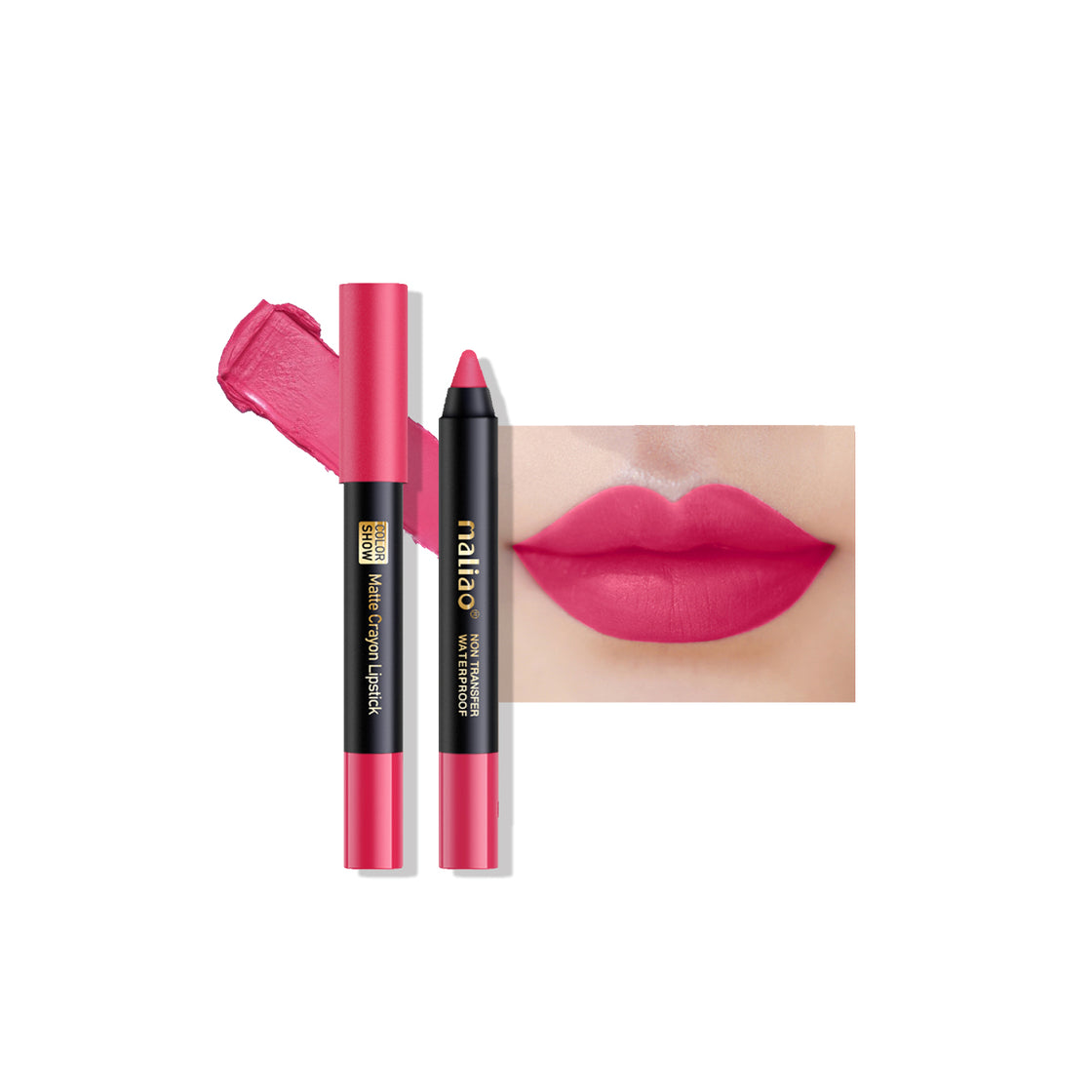 Maliao Matte Crayon Lipstick - 6-in-1 Non-Transfer Waterproof Color Show - Maliao Makeup