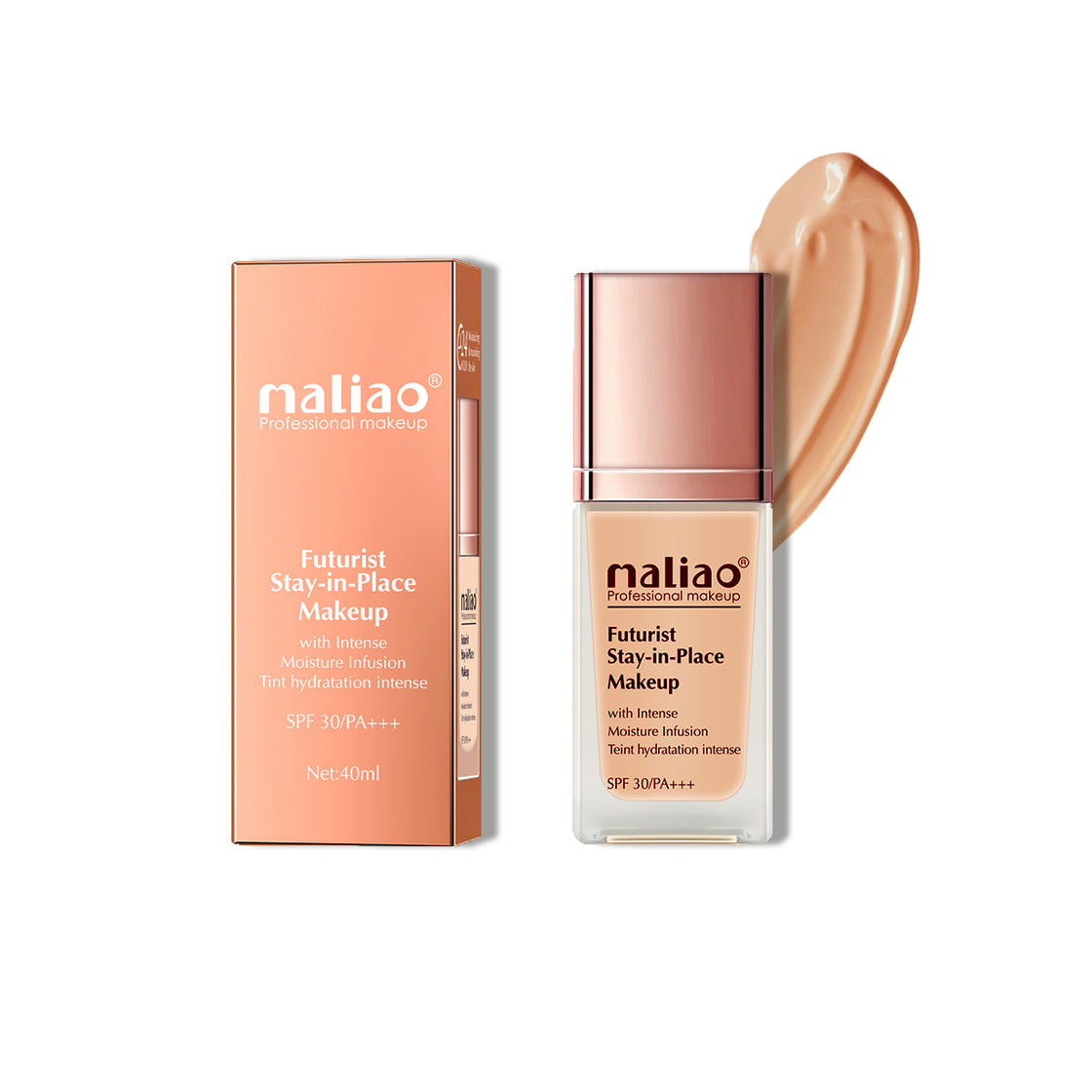 Maliao Futurist Stay-In-Place Makeup SPF 30 PA+++ (Full Coverage, Intense Moisture Infusion,Tint Moisturizer,Tint Hydration, All Skin Types) - Maliao Makeup