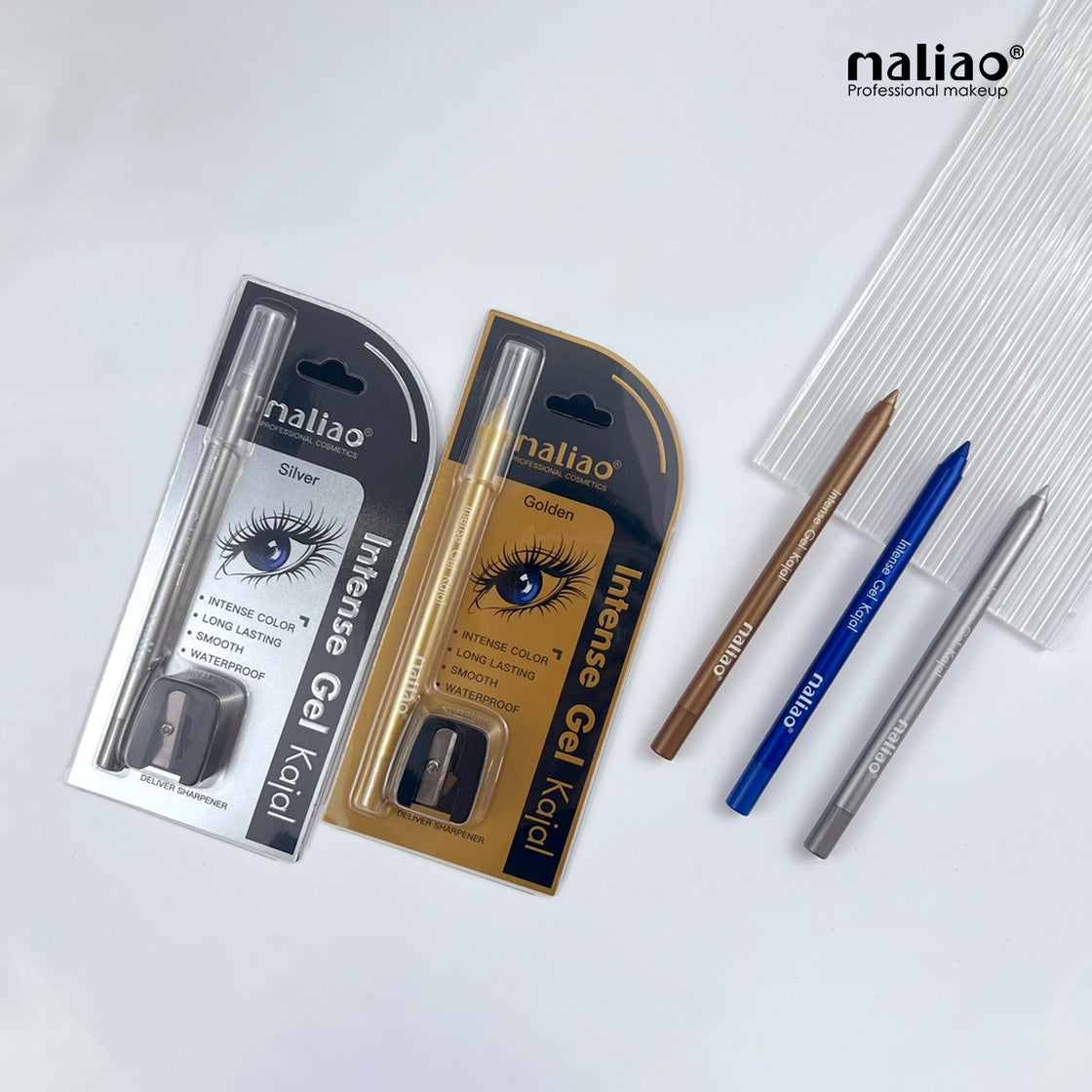 Maliao Intense Gel Kajal - Long Lasting, Smooth, Waterproof Eye Liner - Maliao Makeup