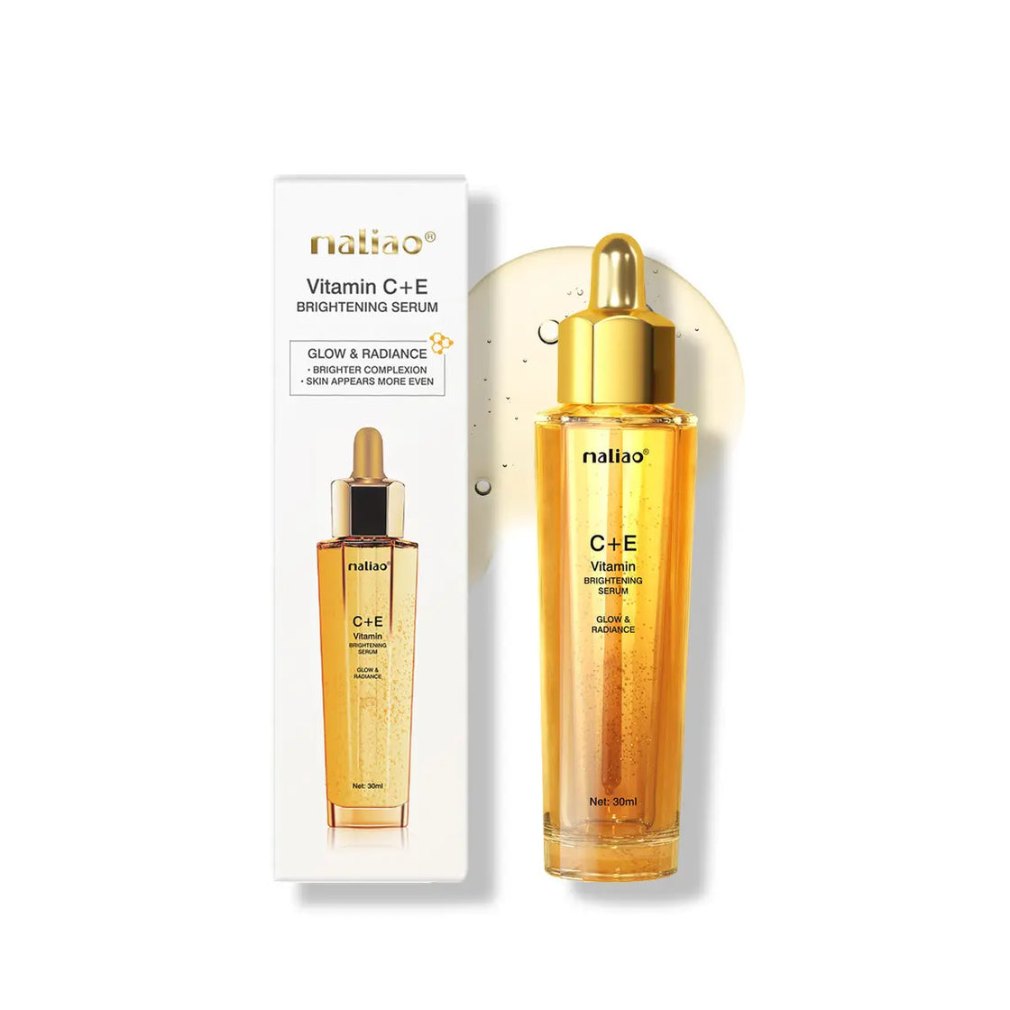 Maliao Professional Vitamin C+E Brightening Serum - Combat Dull Skin And Fade Dark Spots Maliao Professional Makeup