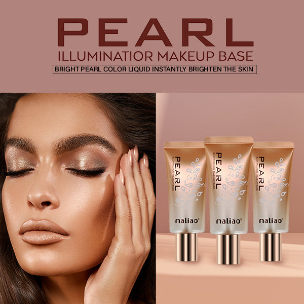 Maliao Pearl Illuminator Makeup Base - Bright Pearl Color for Instant Skin Brightening, Long-Lasting Primerq Maliao Professional Makeup