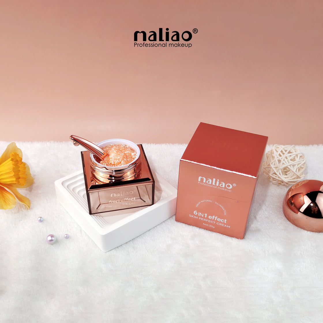 Maliao, SPFProtection, 6-in-1 Effect, FreshNaturalIllumination, SkinPerfectCream, 