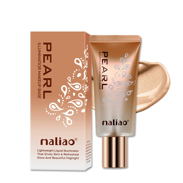 Maliao Pearl Illuminator Makeup Base - Bright Pearl Color for Instant Skin Brightening, Long-Lasting Primerq Maliao Professional Makeup