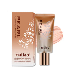 Maliao Pearl Illuminator Makeup Base - Bright Pearl Color for Instant Skin Brightening, Long-Lasting Primerq Maliao Professional Makeup