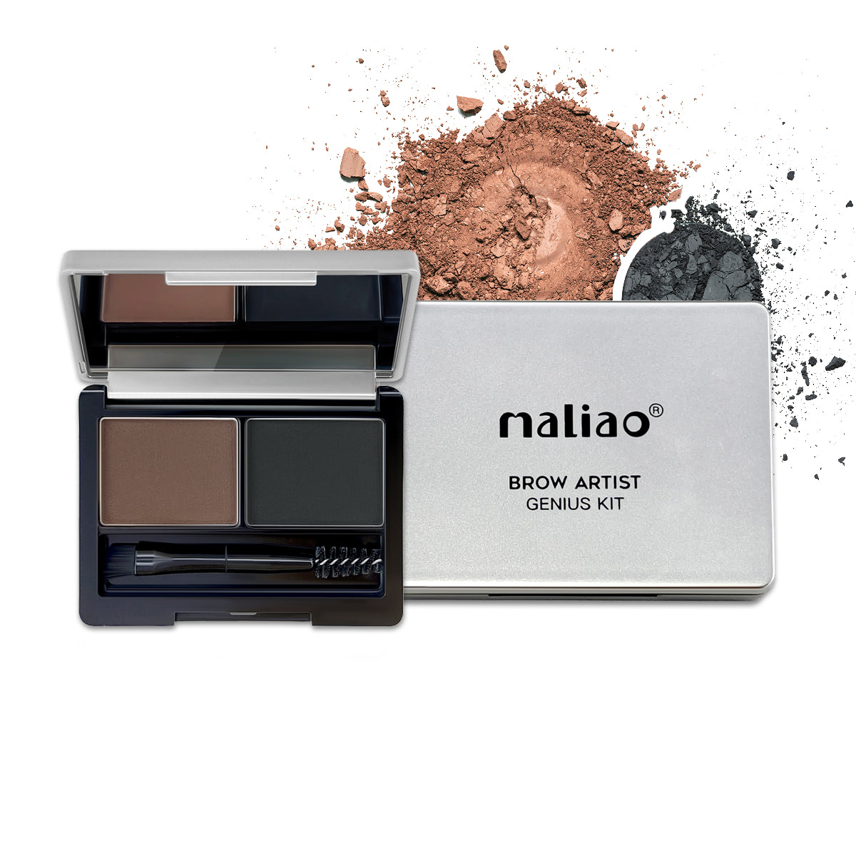 Maliao Brow Artist Genius Kit - Pigmented Wax for Perfect Eyebrows with 12-Hour Hold Maliao Professional Makeup