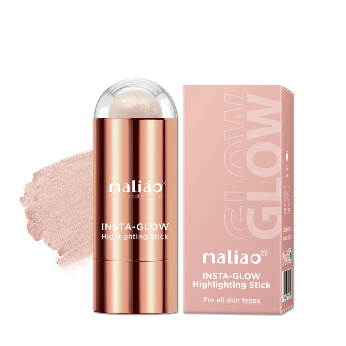 Maliao, DewySkin, LuminousComplexion, HighlighterStick, RadiantGlow, MakeupEssentials, HighlightingStick, InstaGlow, 