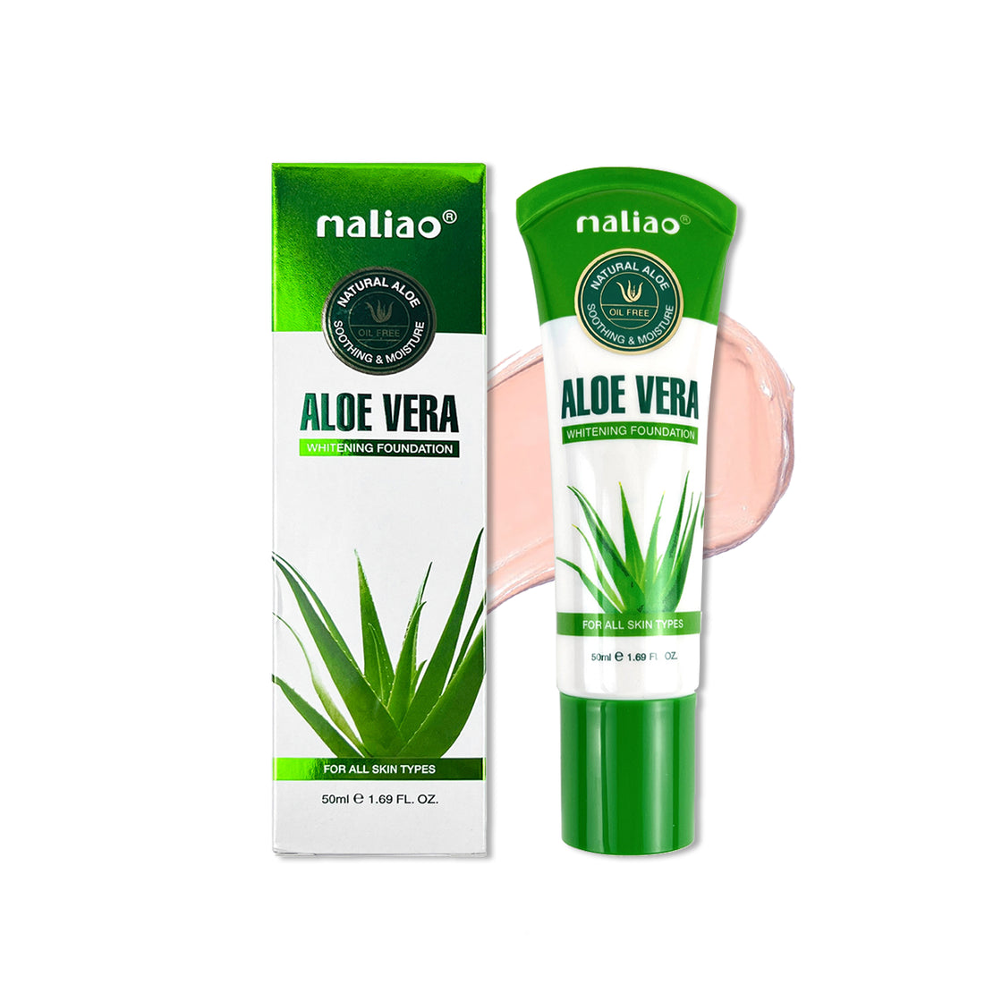 Maliao ALOE VERA WHITENING Foundation - Radiant and Nourishing Coverage - Maliao Makeup