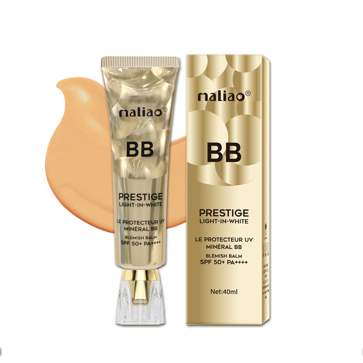 Maliao BB Prestige Light-in-White - Ultimate Protection, Correction & Illumination Maliao Professional Makeup