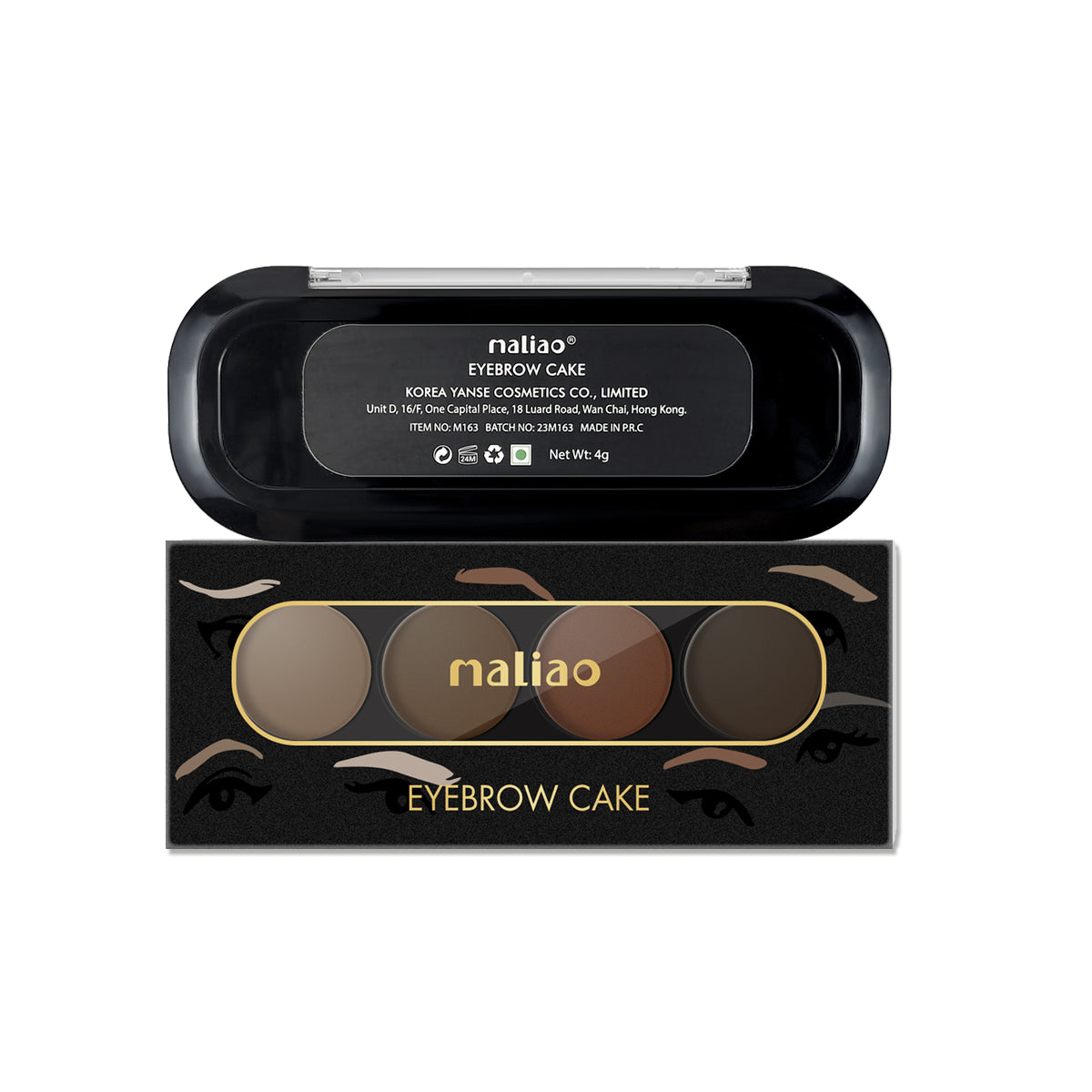 Maliao Eyebrow Cake - Effortlessly Draw Perfect Eyebrows with Ease - Maliao Makeup